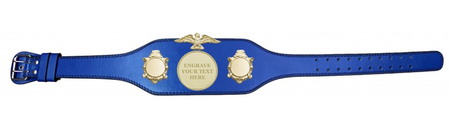 TITLE BELT - BUD004/G/ENGRAVEG - AVAILABLE IN 4 COLOURS
